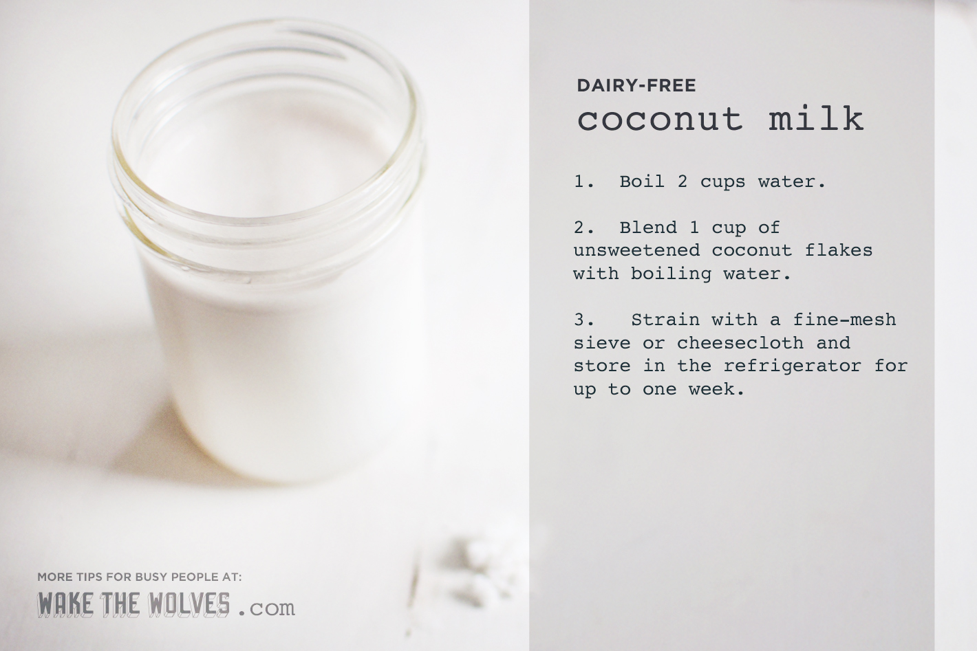 How to make coconut milk