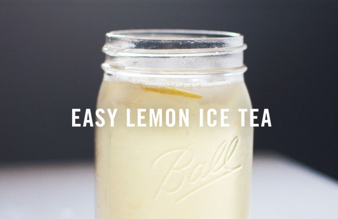 Easy Lemon Ice Tea