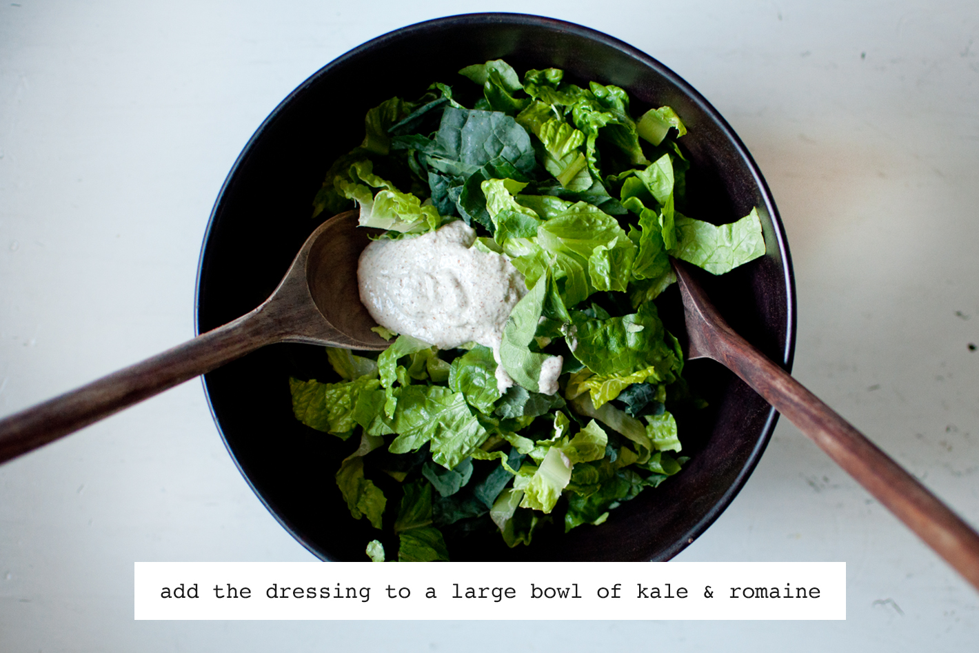 Kale Caesar Salad (vegan) recipe