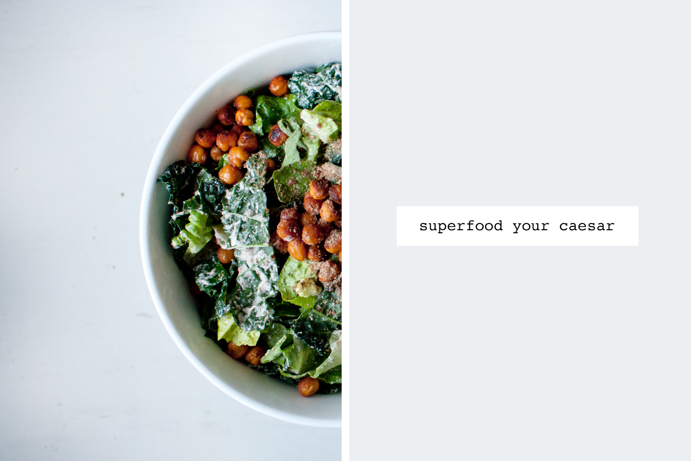 The Best Kale Caesar Salad  (made vegan)