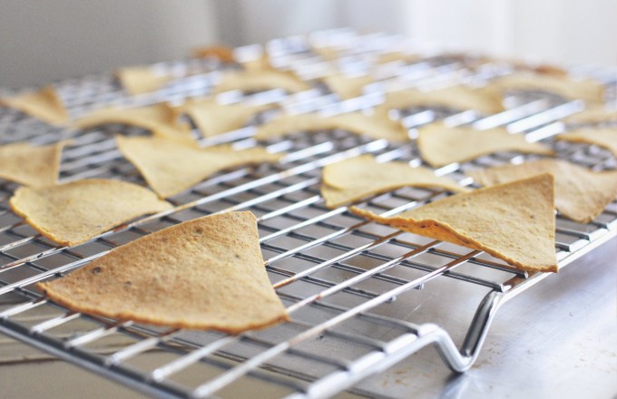 D.I.Y. Baked Tortilla Chips –  a crunchy, healthy snack