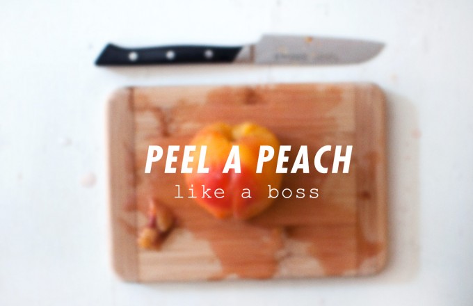 How to Peel a Peach  <br/>(to make peach pie)